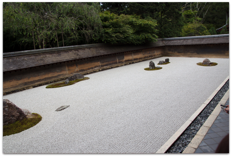 jardín de rocas en Ryoan-ji de Kioto1