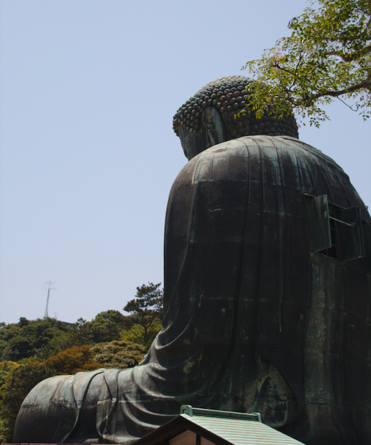 Daibutsu de Kamakura visto por detrás