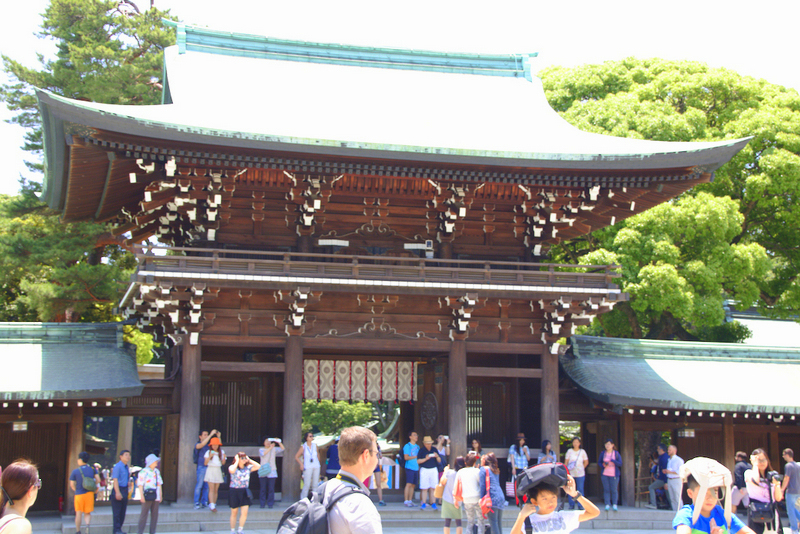 entrada del Santuario Meiji en Harajuku