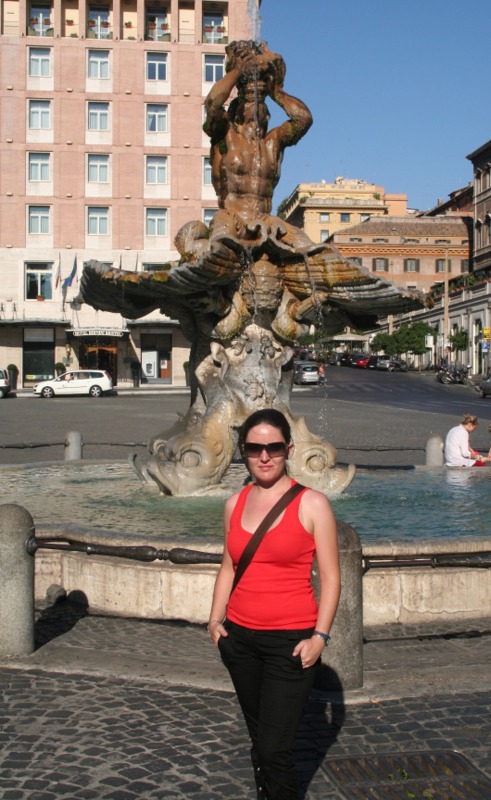Lidia en La Fontana del Tritone