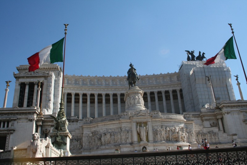 Monumento a Vittorio Emanuelle II en Piazza Venezia
