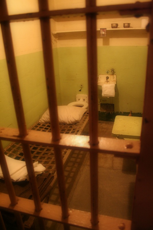 celda en la prisión de Alcatraz