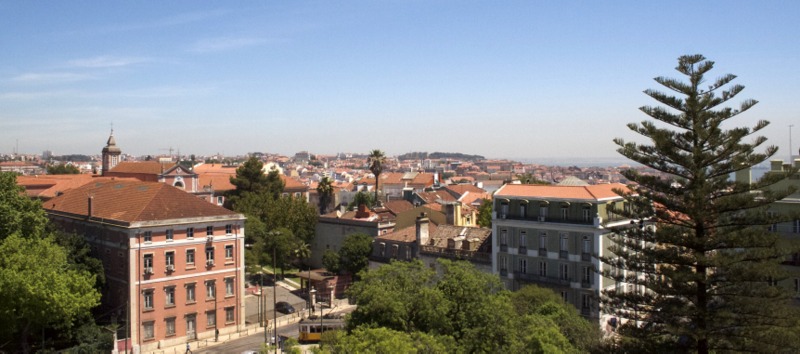 vistas desde la Basílica A Estrela en Lisboa 2
