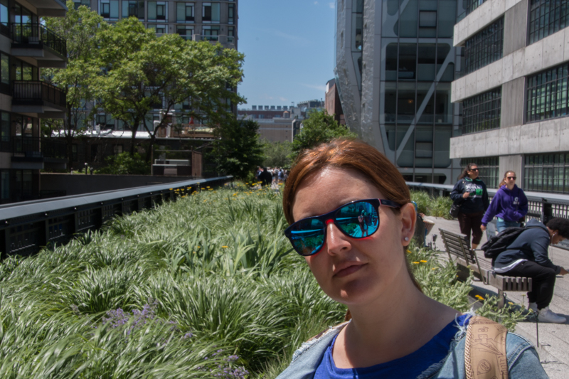 Lidia en el High Line de Nueva York