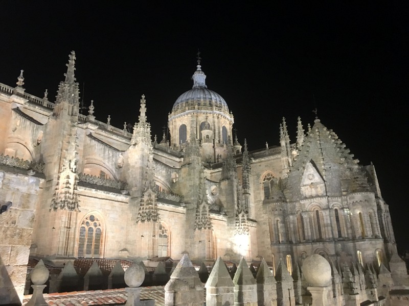 vistas nocturnas desde la terraza de la Catedral de Salamanca 1