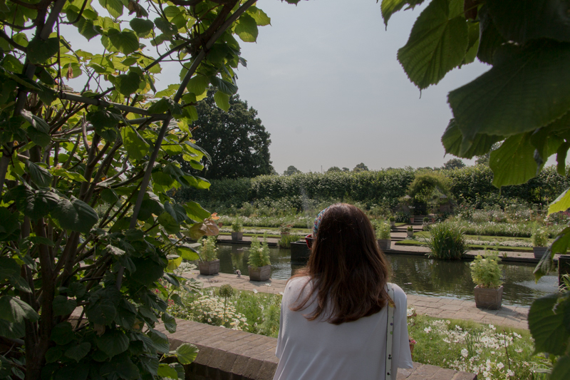 Lidia en el White Garden de Kensington Palace
